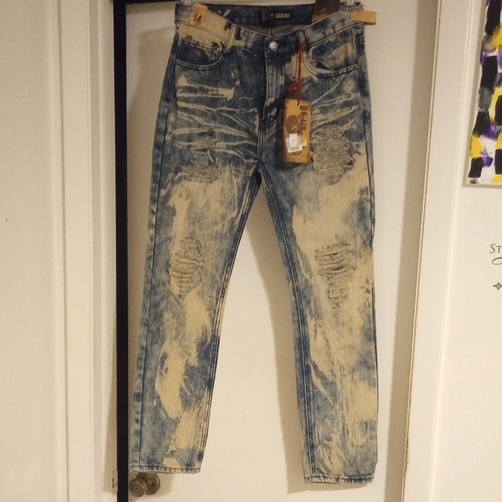 Trendy Kids Distressed Blue Jeans